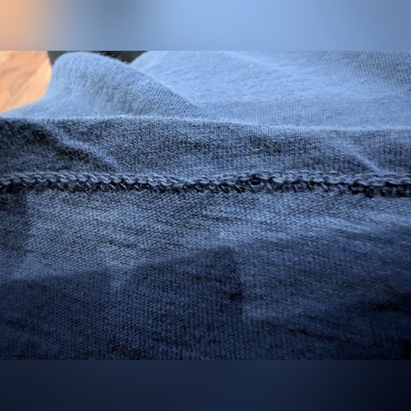 MADEWELL V-Neck cotton Tank Top in navy blue Size 1x - Picture 11 of 14